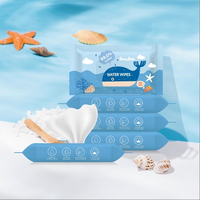EDI Pure Water Baby Wipes 99 5 Pure Water Wipes OEM 60pulls مناديل مبللة يمكن التخلص منها