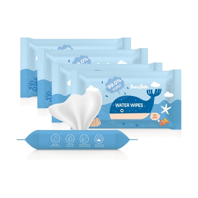 EDI Pure Water Baby Wipes 99 5 Pure Water Wipes OEM 60pulls مناديل مبللة يمكن التخلص منها