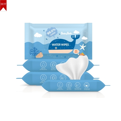 EDI Pure Water Baby Wipes 99 5 Pure Water Wipes OEM 60pulls مناديل مبللة يمكن التخلص منها