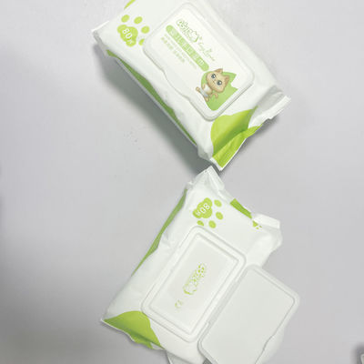 مناديل مبللة 80 تسحب مناديل مبللة ناعمة غير منسوجة مع غطاء