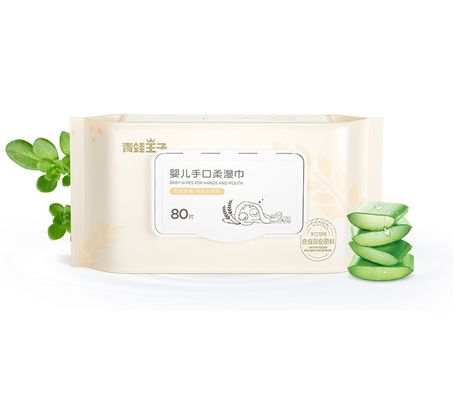 Soft Care خالي من العطور لحديثي الولادة مناديل مبللة للأنف والفم سبونليس عضوي طبيعي