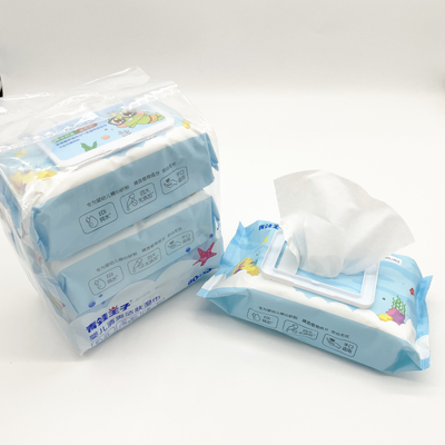 Soft Care خالي من العطور مناديل مبللة للأنف لحديثي الولادة سبونليس عضوي طبيعي