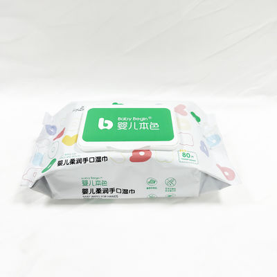 مناديل مبللة للأطفال من Spunlace قماش غير منسوج يمكن التخلص منها للطفل