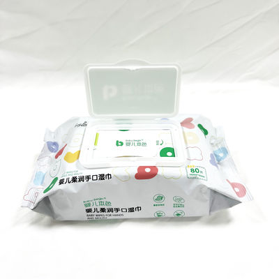 مناديل مبللة للأطفال من Spunlace قماش غير منسوج يمكن التخلص منها للطفل