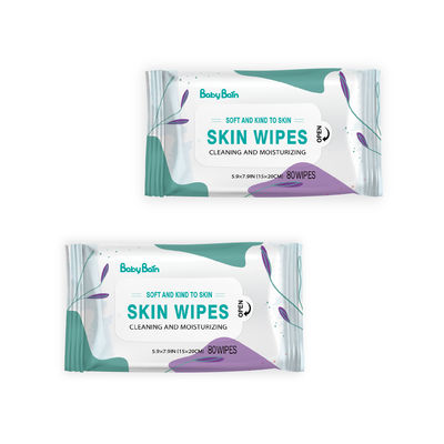 2023 طفل يمسح بكميات كبيرة مناديل مبللة من الخيزران العضوي القابل للتحلل الحيوي