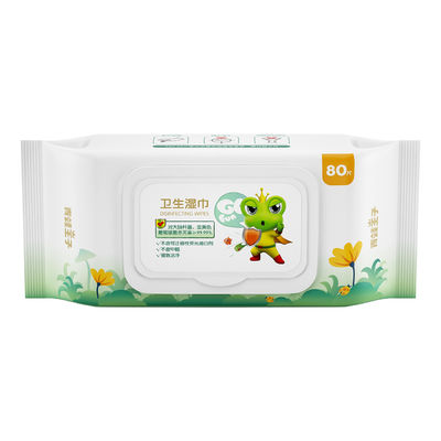 80 قطعة مناديل مبللة لتنظيف الأطفال قابلة للتحلل