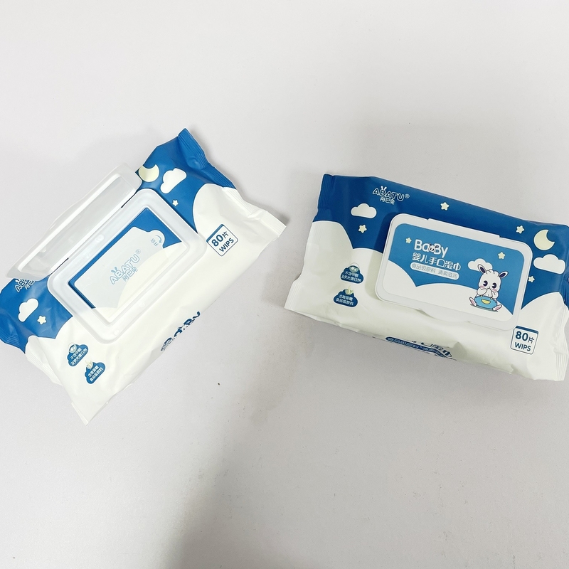 Custom Logo Fragrance Free Bamboo Flushable Water Based Newborn Baby Wipes Tiusse