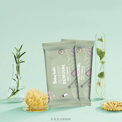 الجملة شعار مخصص تطهير الوجه العضوي ومزيل المكياج اللطيف مناديل الوجه للنساء